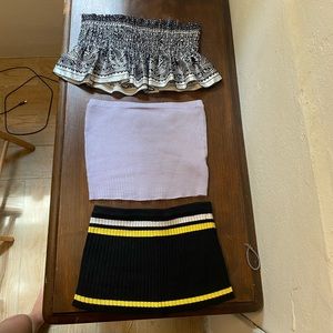 Set of 3 crop tops
